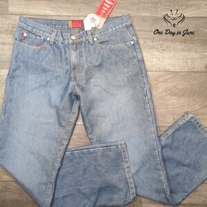 Level 99 Women's Straight Leg Jeans - Light Blue Denim